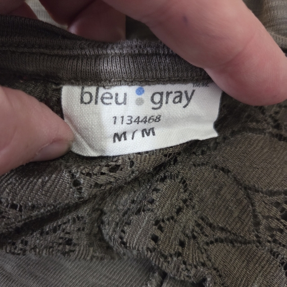 Bleu Gray Olive Shirt Size Med - Picture 6 of 6